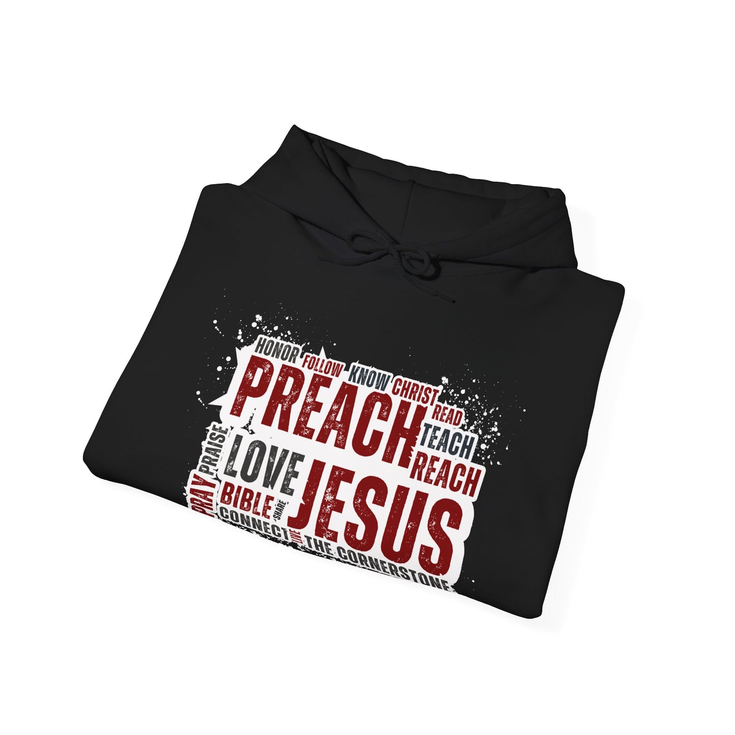 Preach Jesus, Preach Love Black Hoodie