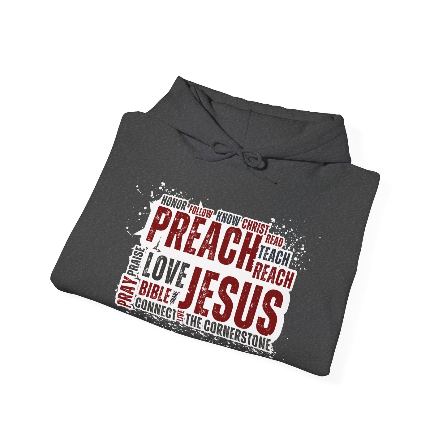 Preach Jesus, Preach Love Grey+ Hoodie