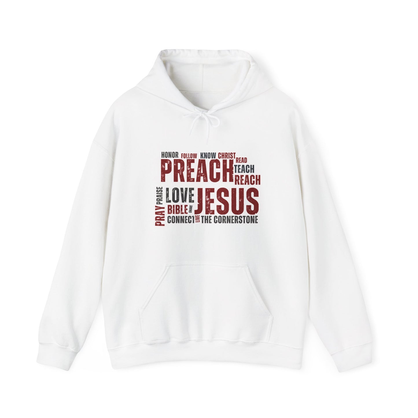 Preach Jesus, Preach Love White Hoodie