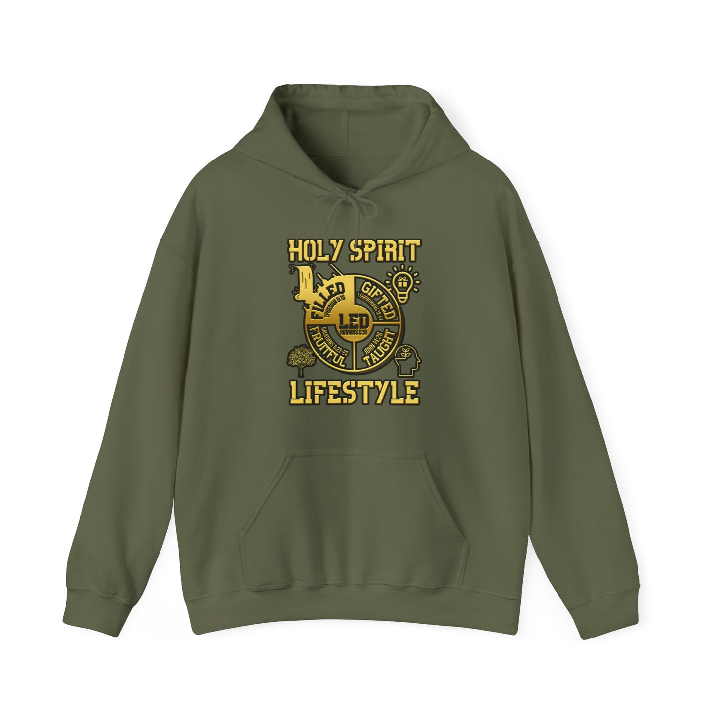 Holy Spirit Golden Lifestyle Hoodie (Simple Edition)