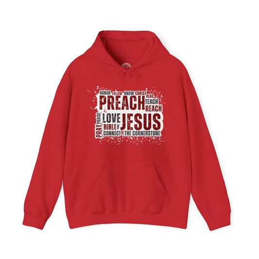 Preach Jesus, Preach Love Red Hoodie