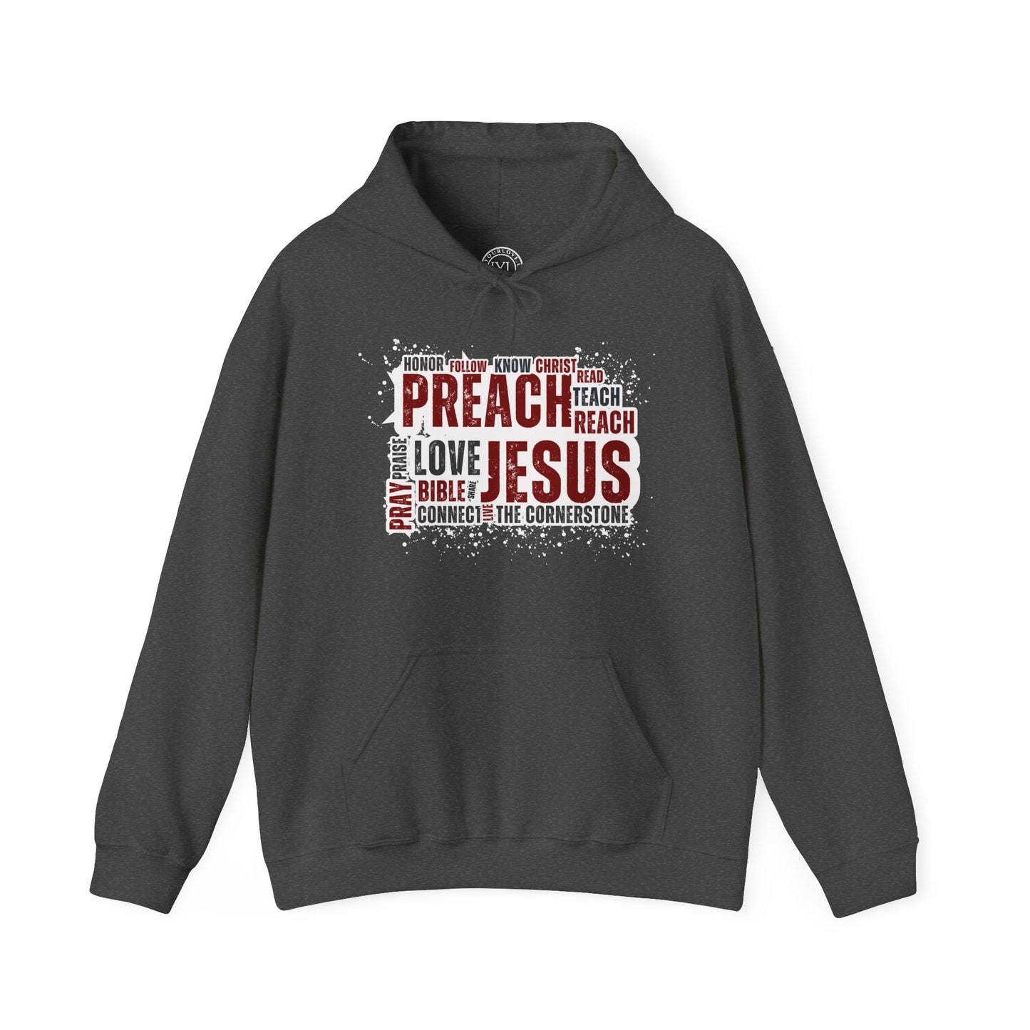 Preach Jesus, Preach Love Grey+ Hoodie