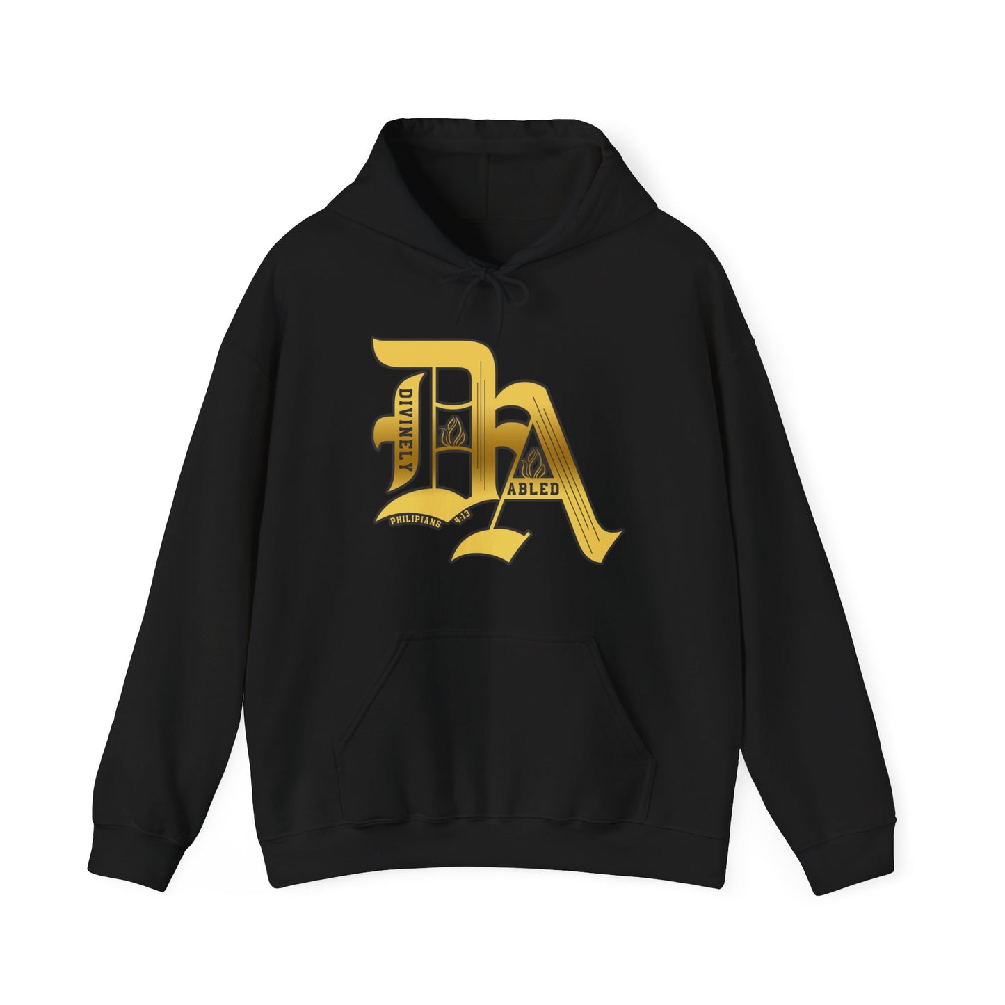 Divinely Abled Gold Lettered Classic Hoodie
