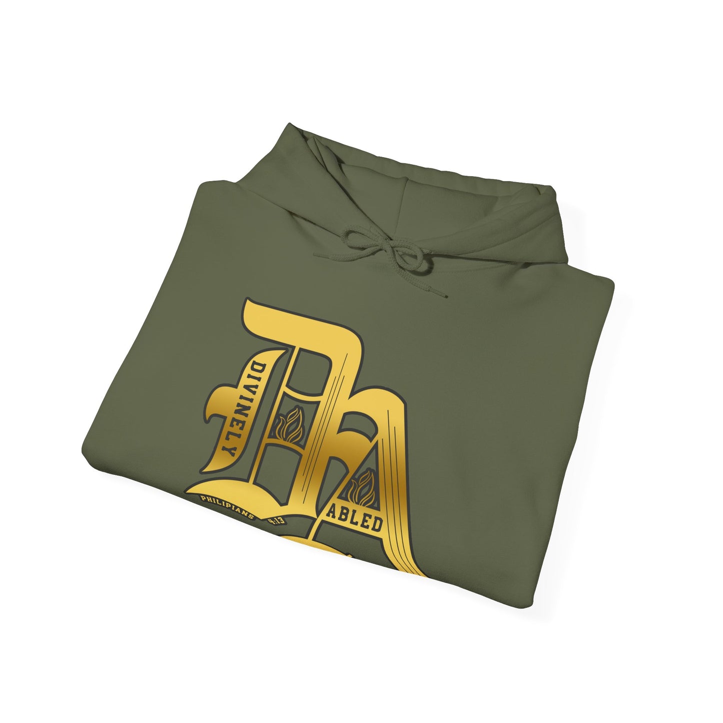 Divinely Abled Gold Lettered Classic Hoodie