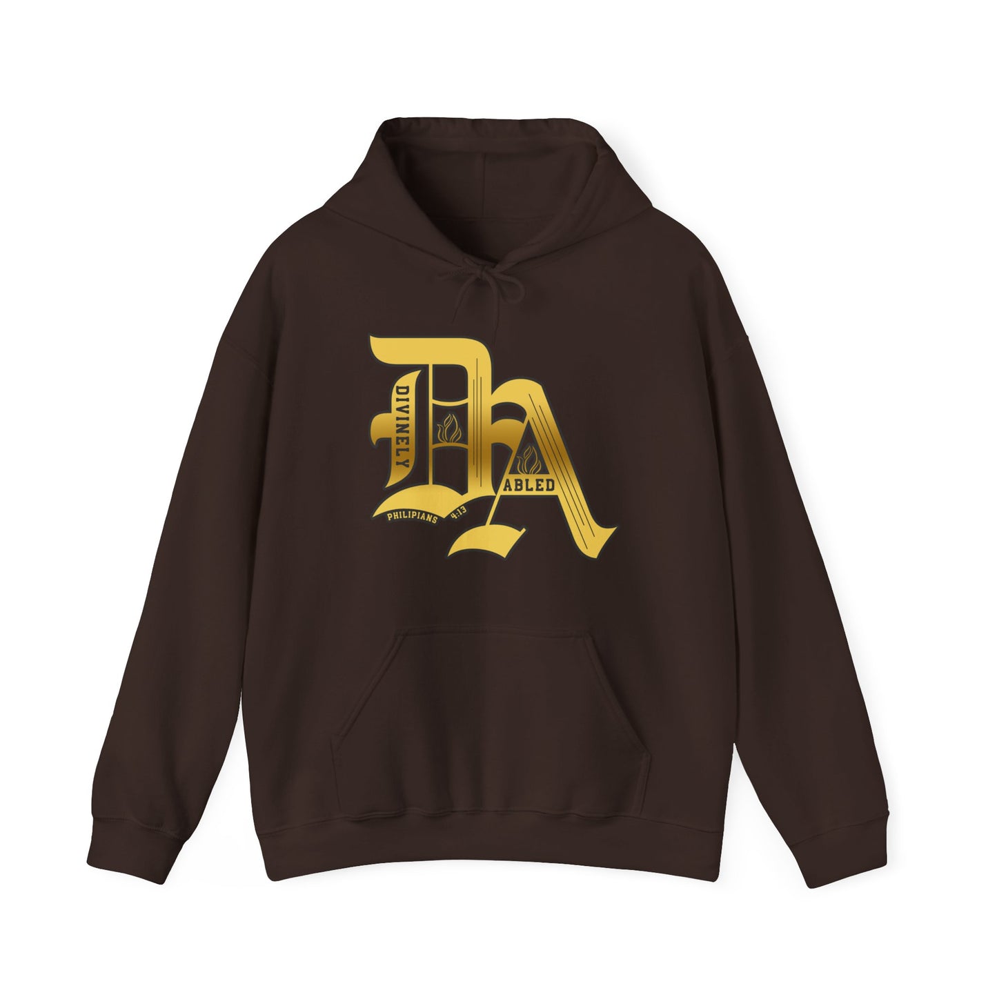 Divinely Abled Gold Lettered Classic Hoodie