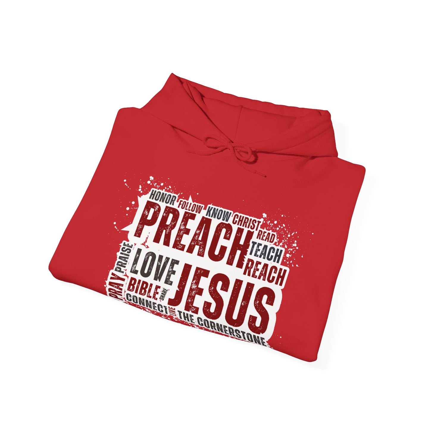 Preach Jesus, Preach Love Red Hoodie
