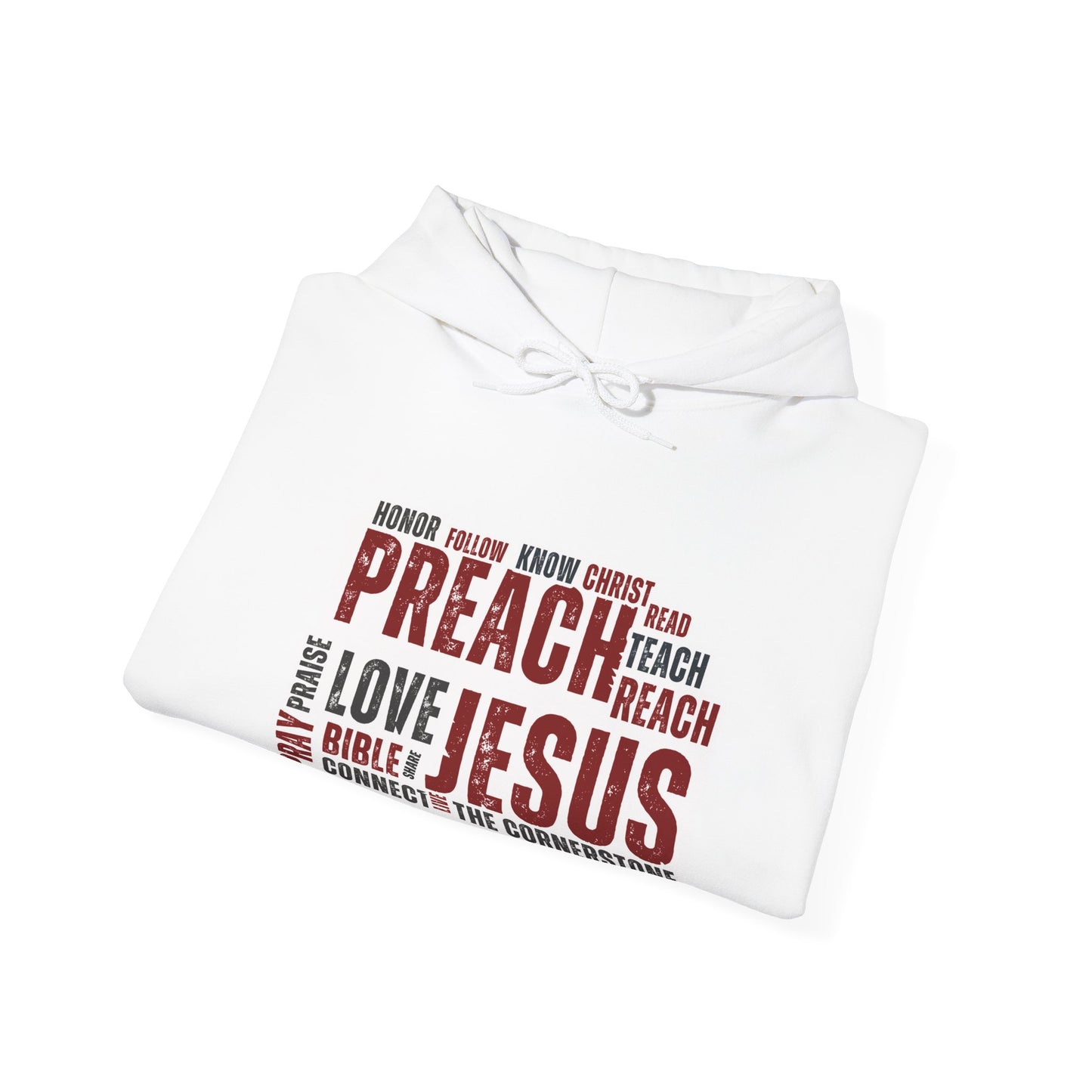 Preach Jesus, Preach Love White Hoodie