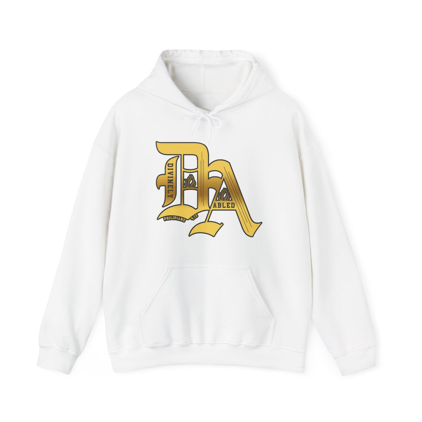 Divinely Abled Gold Lettered Classic Hoodie