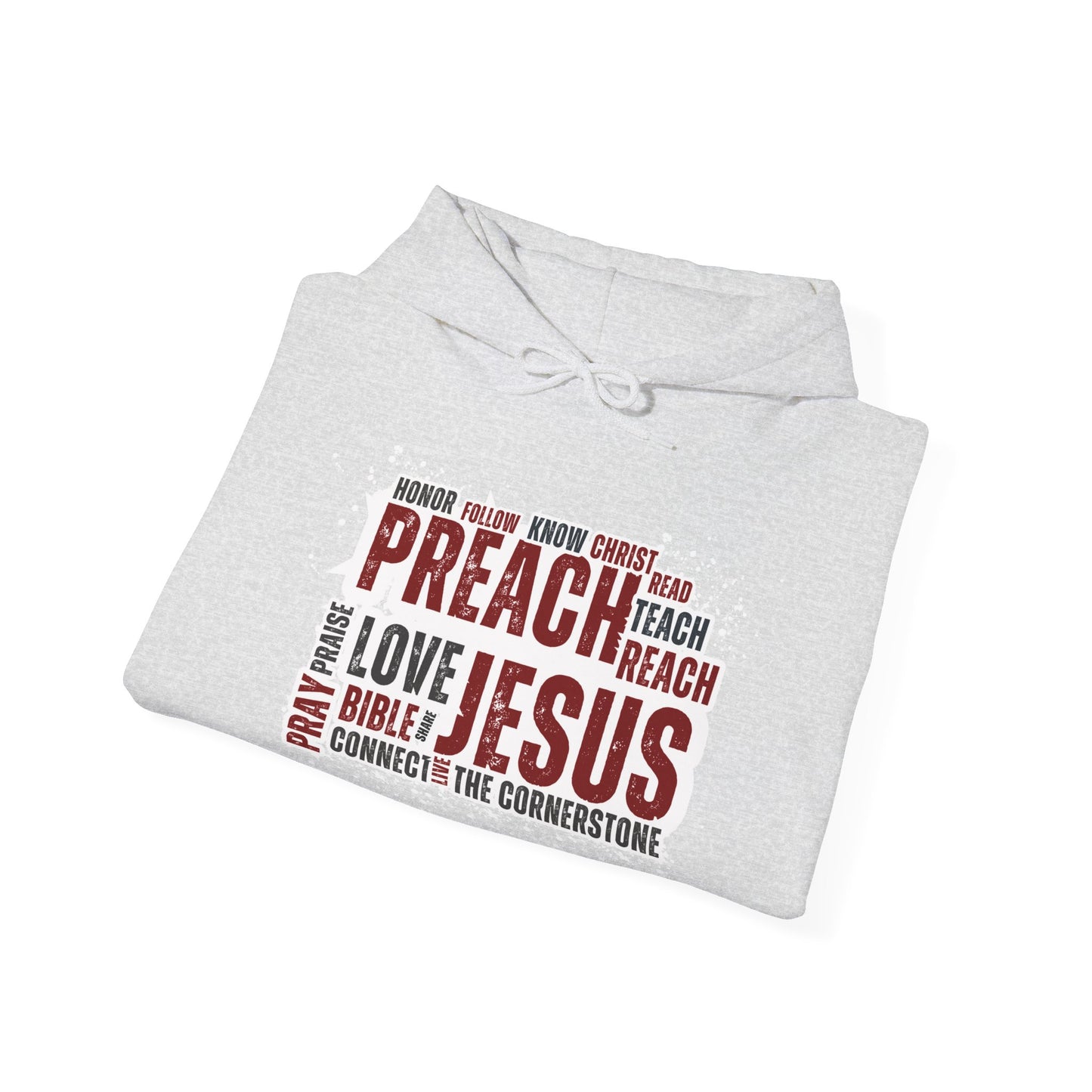 Preach Jesus, Preach Love Grey+ Hoodie