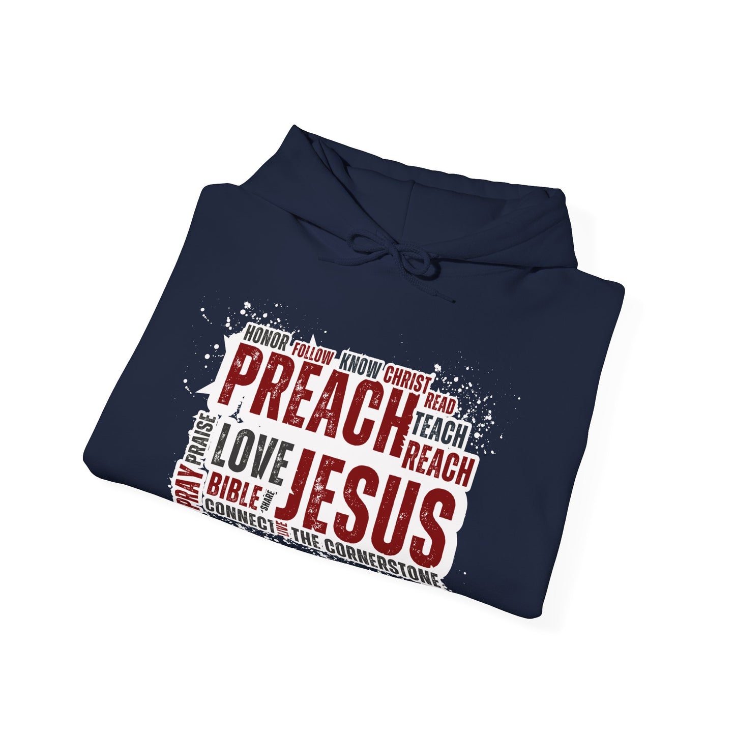Preach Jesus, Preach Love Blue+ Hoodie