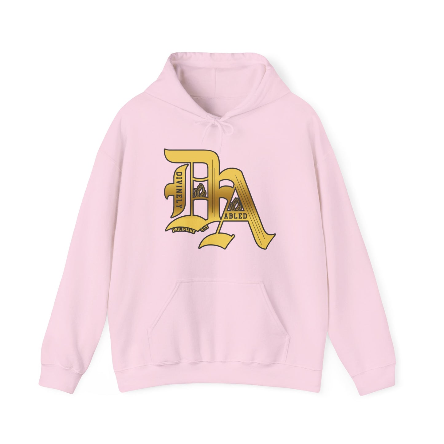 Divinely Abled Gold Lettered Classic Hoodie