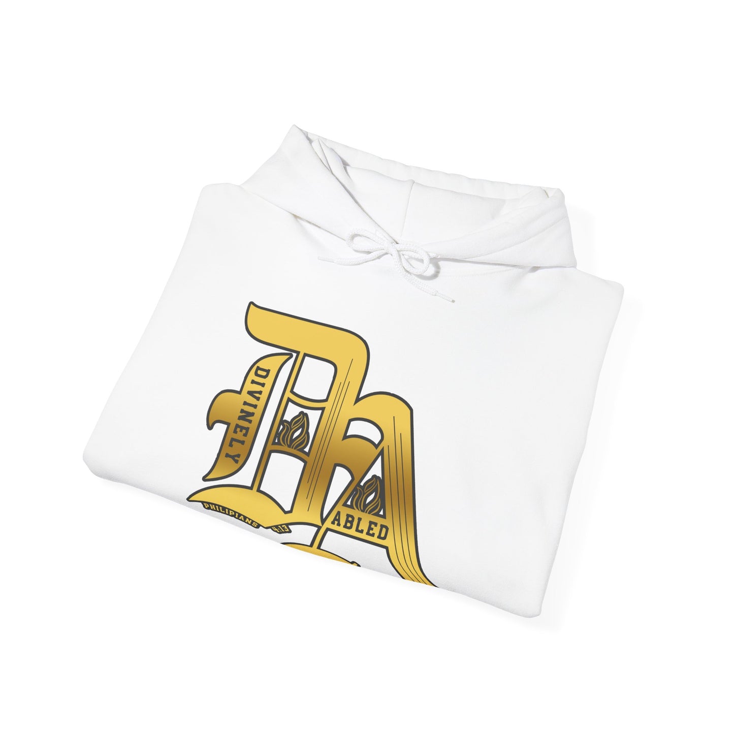 Divinely Abled Gold Lettered Classic Hoodie
