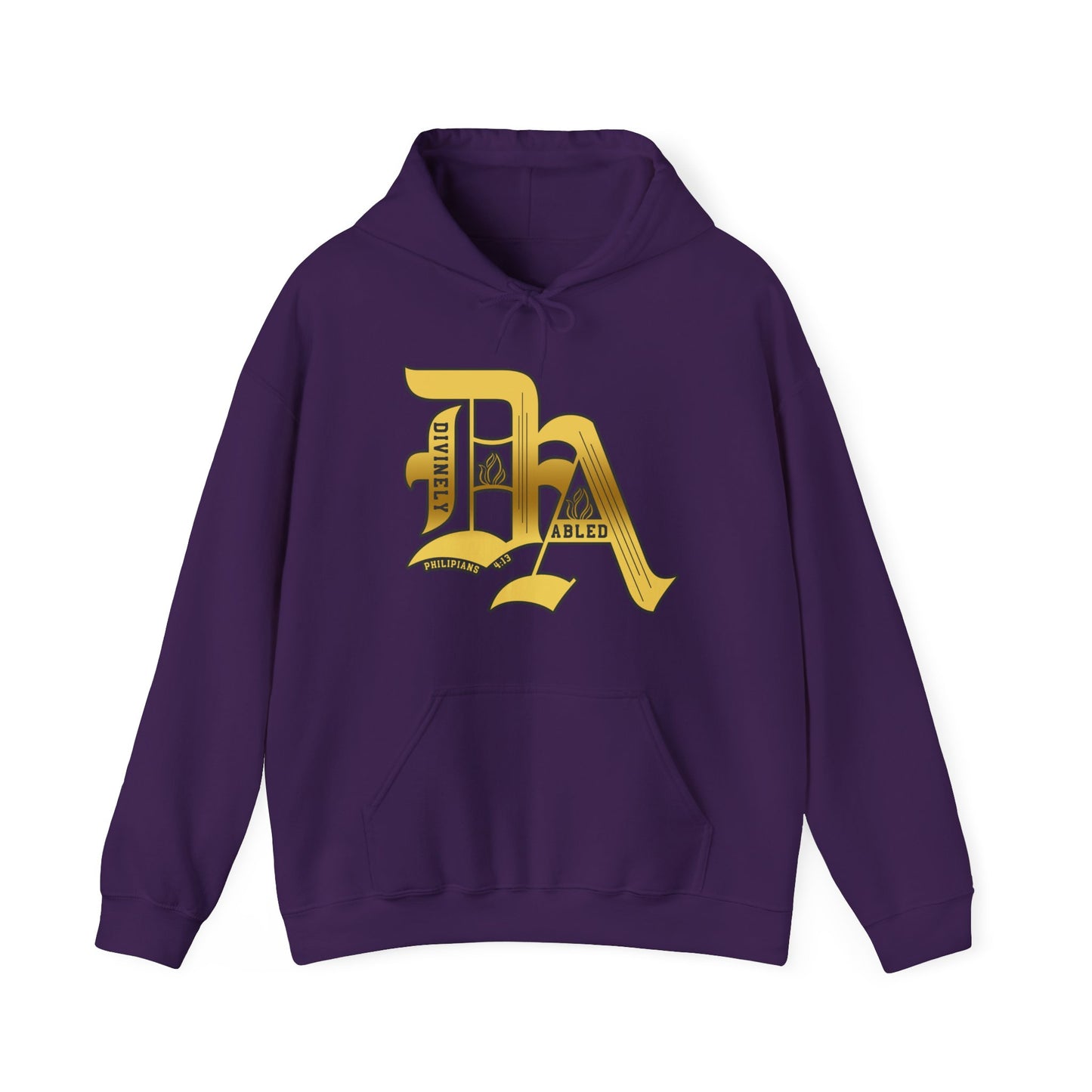 Divinely Abled Gold Lettered Classic Hoodie
