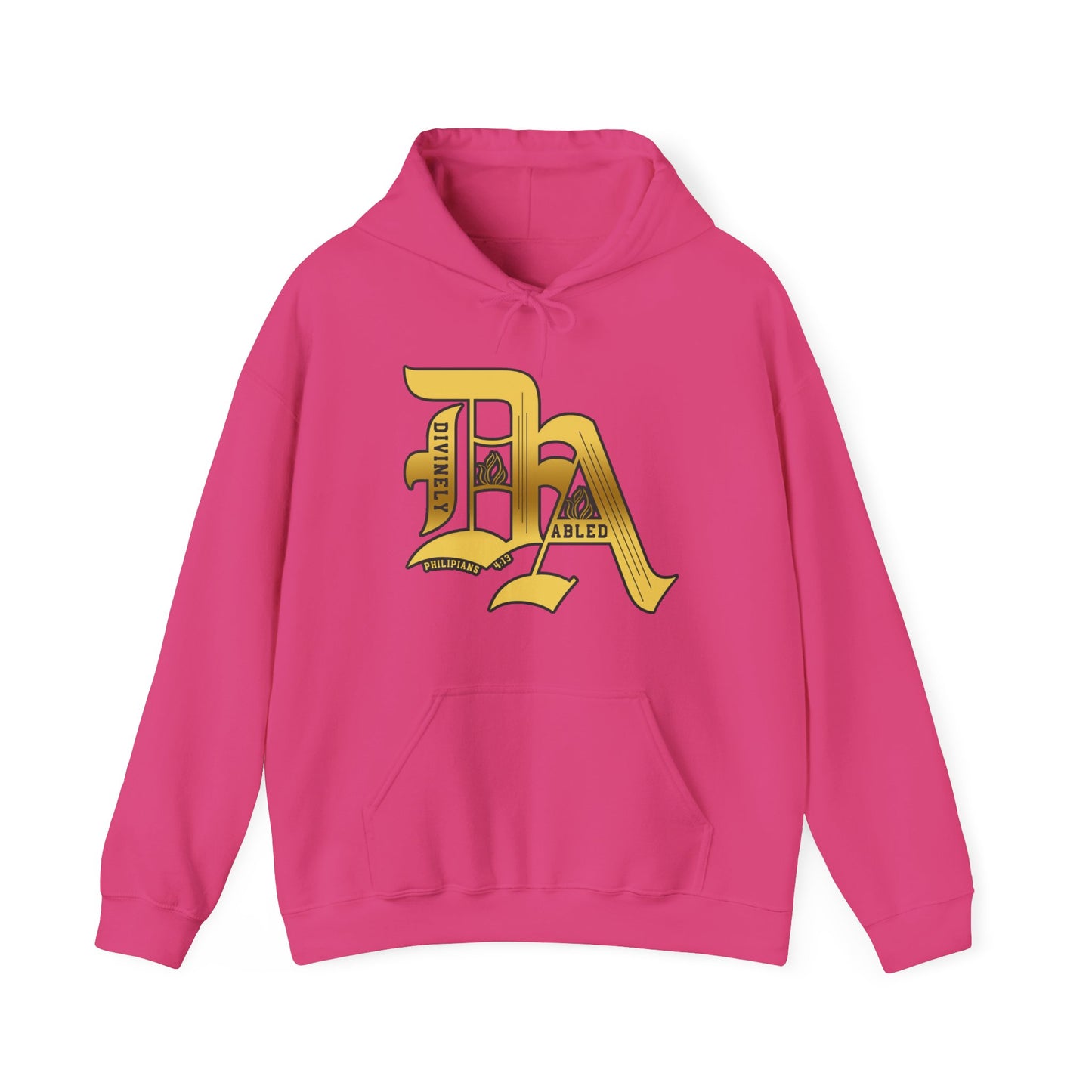 Divinely Abled Gold Lettered Classic Hoodie