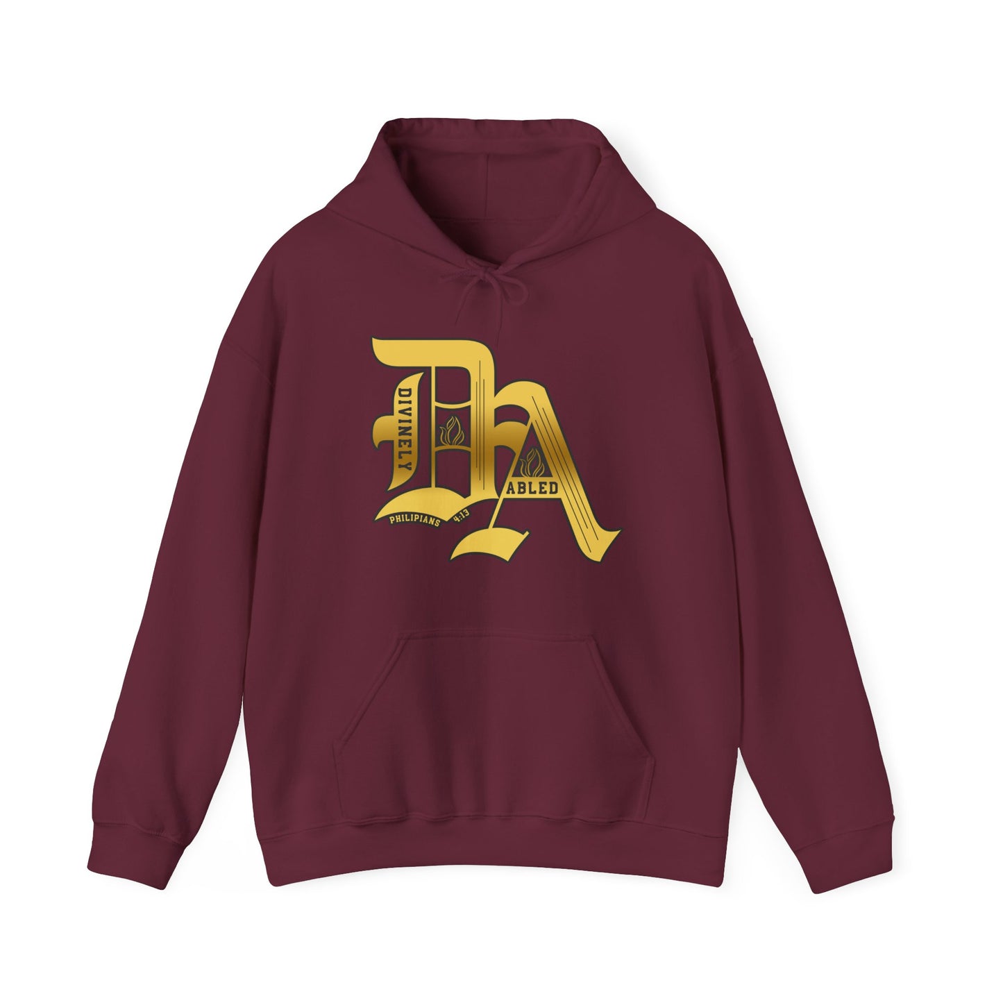 Divinely Abled Gold Lettered Classic Hoodie