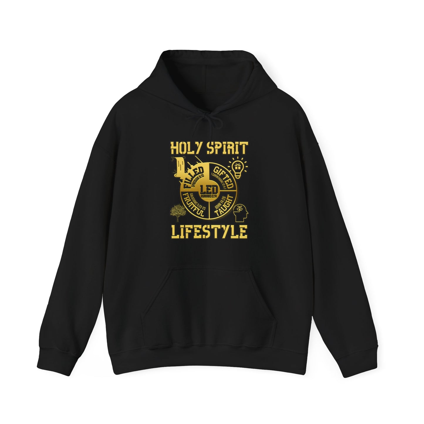 Holy Spirit Golden Lifestyle Hoodie (Simple Edition)