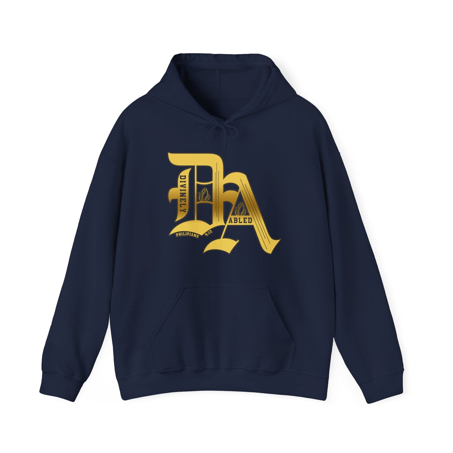 Divinely Abled Gold Lettered Classic Hoodie