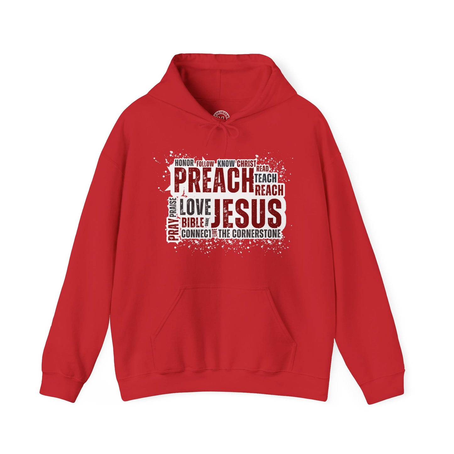 Preach Jesus, Preach Love Red Hoodie