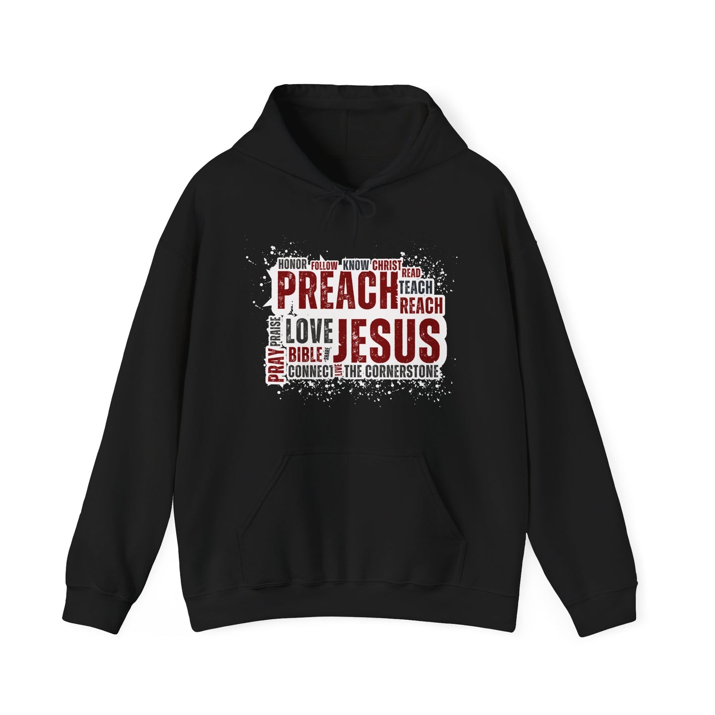 Preach Jesus, Preach Love Black Hoodie
