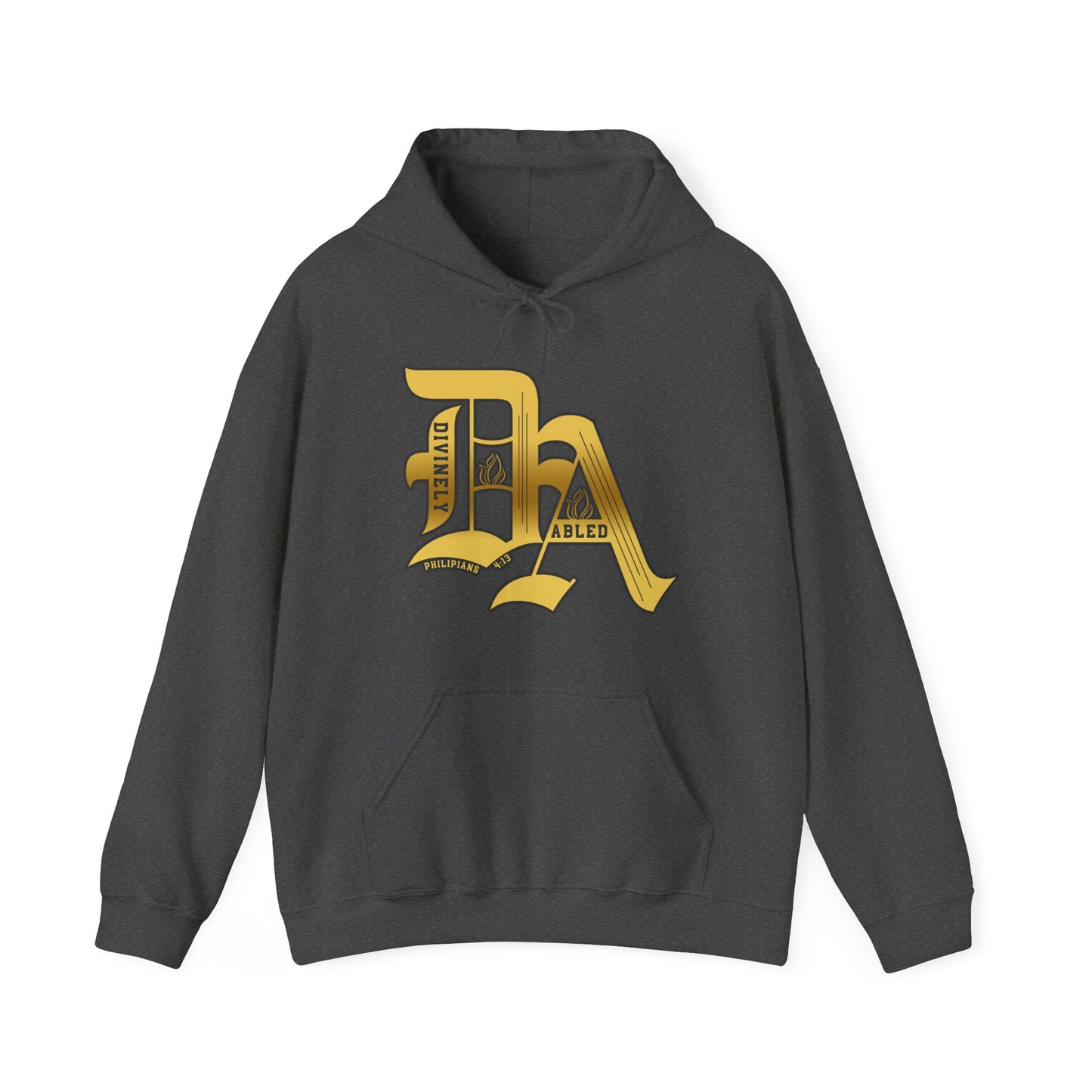 Divinely Abled Gold Lettered Classic Hoodie